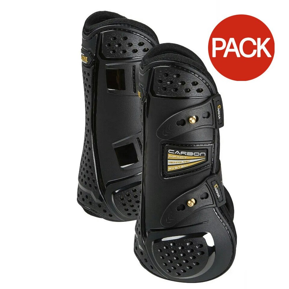 image 1 of ARMA Oxi-Zone SupaFleece Horse Tendon Boots (Pack of 2) - Black - X Full