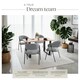 image 3 of Dining Chair Bedano - woven fabric, padded, 150 kg load capacity - Set of 4 Grey