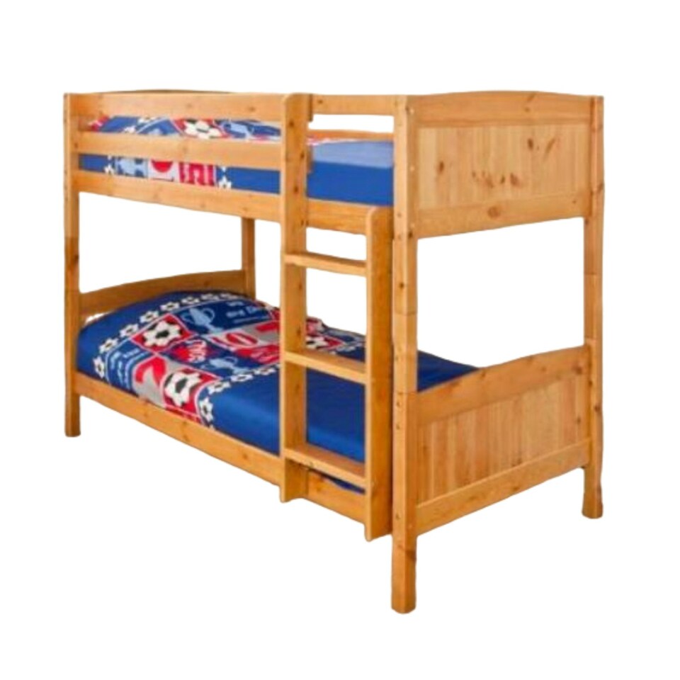 image 1 of 3ft Single Classic Wooden Bunk Bed In Caramel