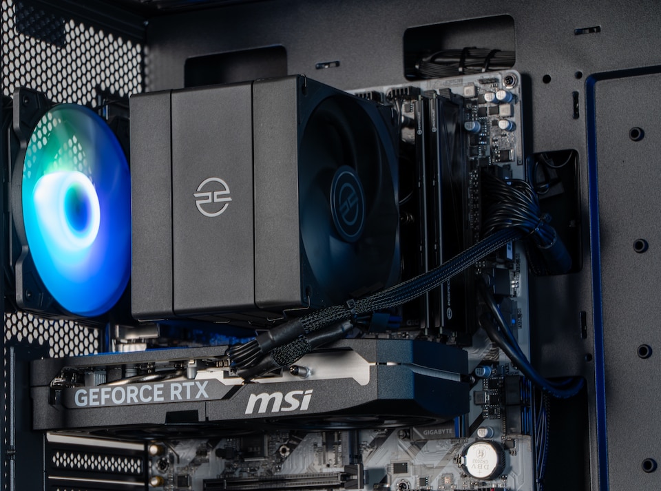 image 1 of PCSpecialist PRISM Gaming PC - Ryzen 5 8400F Nvidia RTX 5060Ti 16GB RAM 1TB M.2 SSD Windows 11 Home