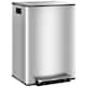 image 1 of HOMCOM 2 x 30L Double Kitchen Bin, Pedal Bin with Soft-Close Lid, Silver Silver