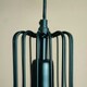 image 2 of ValueLights Edmund Matte Black Pendant Light with Black Hourglass Shade