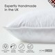 image 2 of Homescapes Luxury Duck Feather Cushion Pad Insert Inner 60 x 60 cm (24 x 24") White