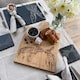 image 3 of The Just Slate Company Kissing Hares Medium Oak Serving Paddle