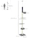 image 7 of PawHut 5 Tier Cat Climbing Tower, 240-270cm Height Adjustable, Dark Grey
