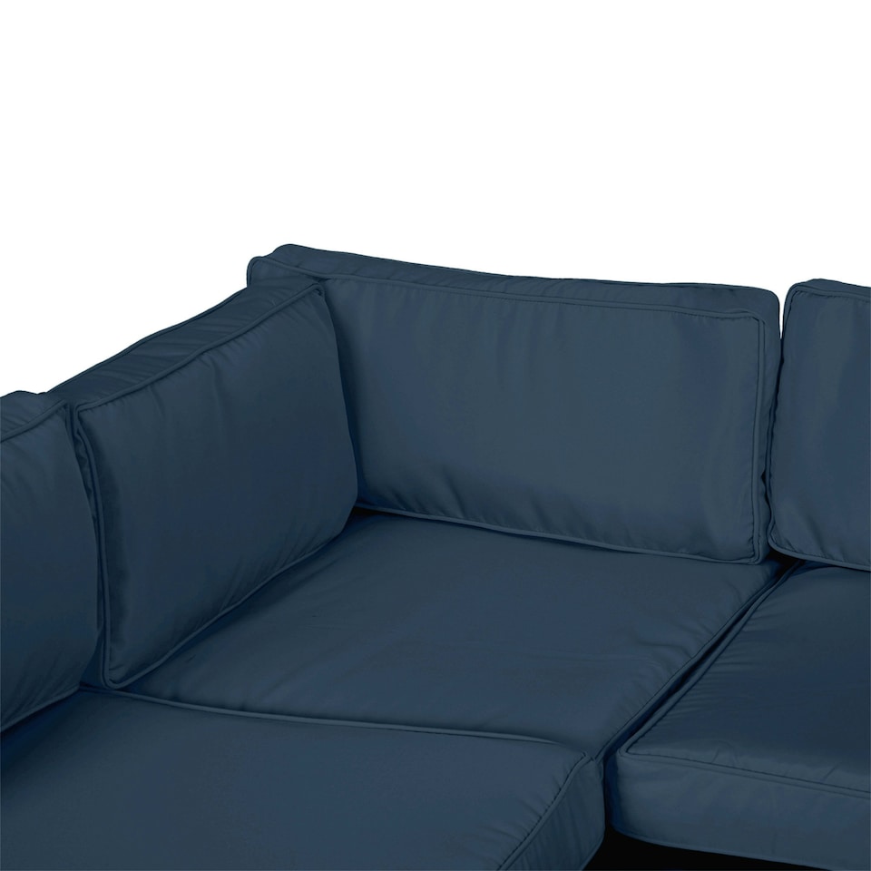 image 1 of Outsunny Garden Rattan Sofa Set Polyester Cover Replacement No Cushion Beige