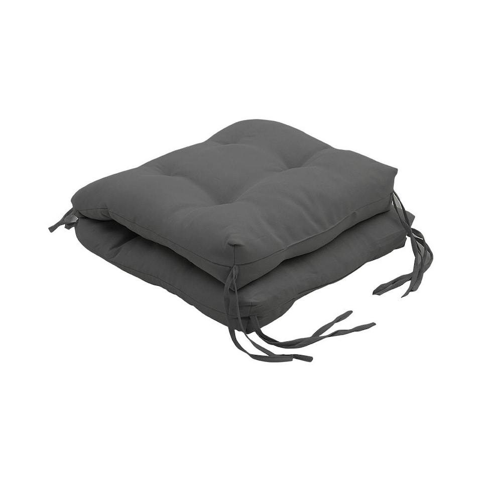image 1 of Living and Home Lawn Chair Cushion Deep Seat for Indoor and Outdoor Furniture | Black