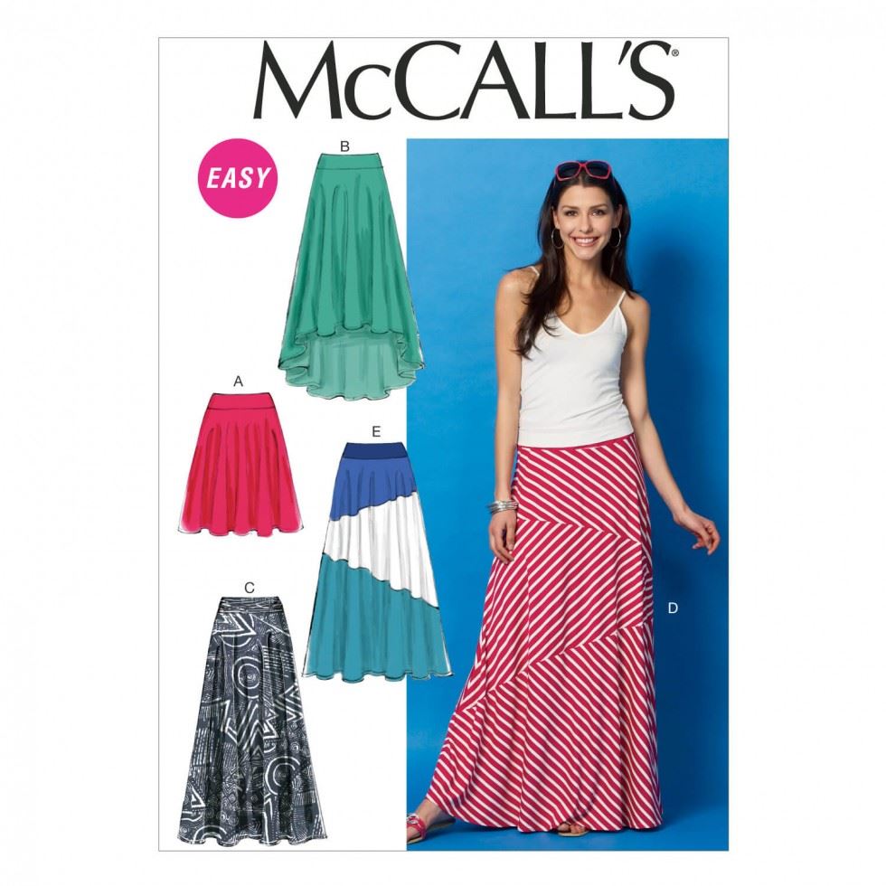 McCall's 6966 Paper Sewing Pattern – Women’s Skirt, Sizes XS–S–M, Easy ...