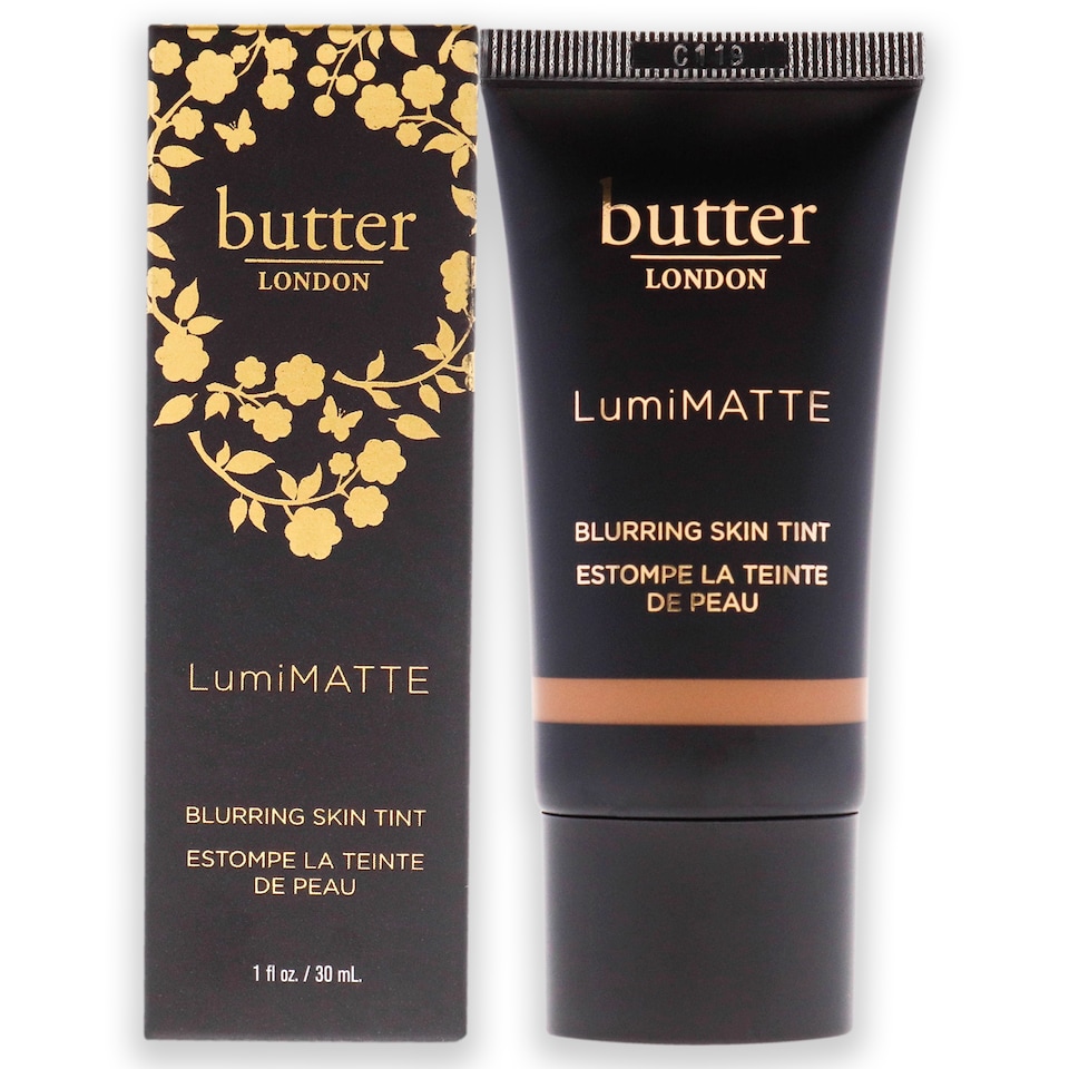 image 1 of Lumimatte Blurring Skin Tint - Deep by Butter London for Women - 1 oz Foundation | Brown