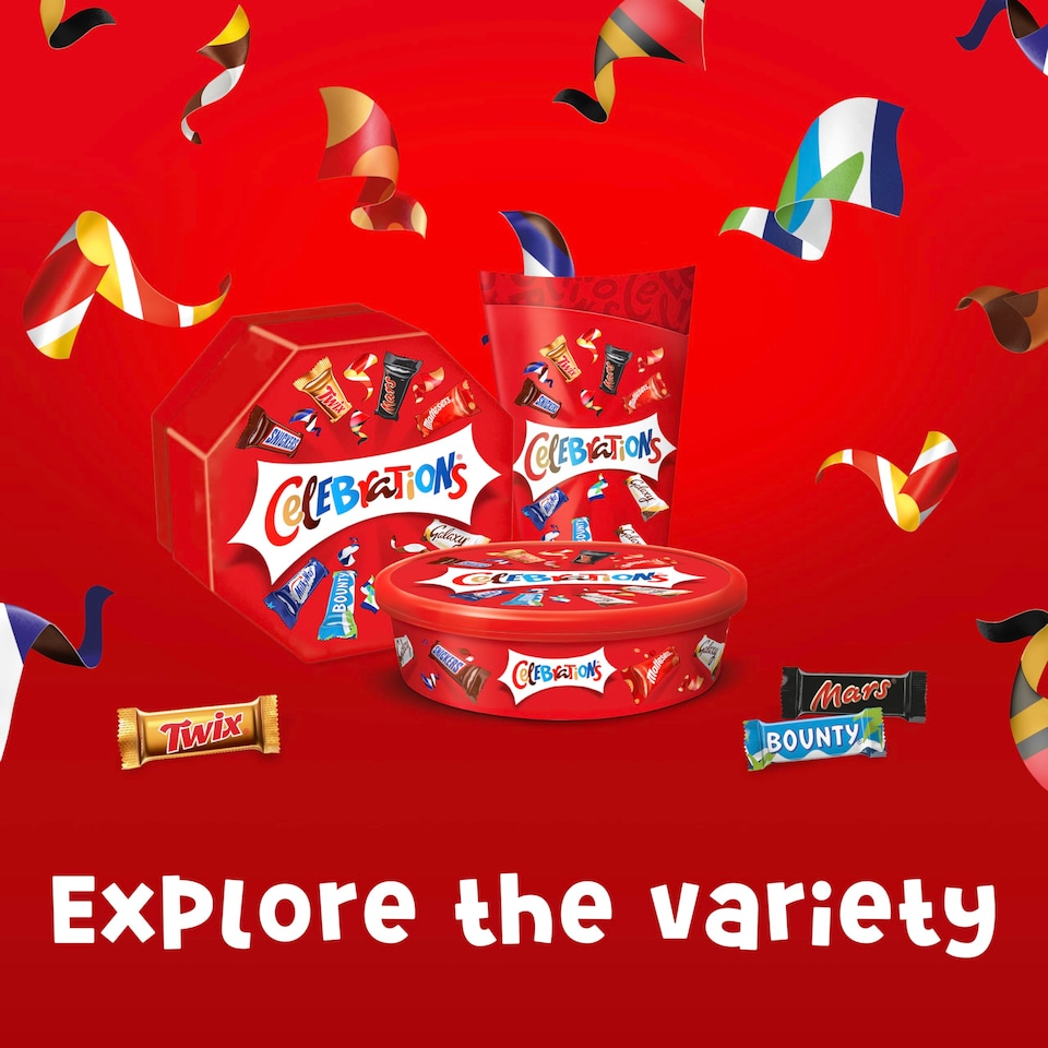 image 1 of Celebrations Milk Chocolates Gift Bulk Box (Maltesers, Galaxy, Snickers & More), 2kg (2 Pack)