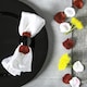 image 5 of Argon Tableware Metallic Napkin Rings - 4.5cm - Black - Pack of 6 Black