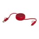 image 1 of Alasia Aluminium 5 in 1 Retractable Connector Cable - Red - One Size