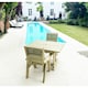 image 3 of Heavy Duty Table and Chair Set - 1 Square Table - 2 Chairs - 2 Seater