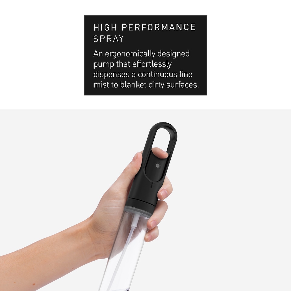 image 1 of Simplehuman Kitchen Roll Holder with built in Spray Bottle Pump, Mattee Black Steel | Black | Matte Black Steel | 1