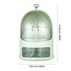 image 2 of Living and Home Freestanding Large Rotated Makeup Organizer Green