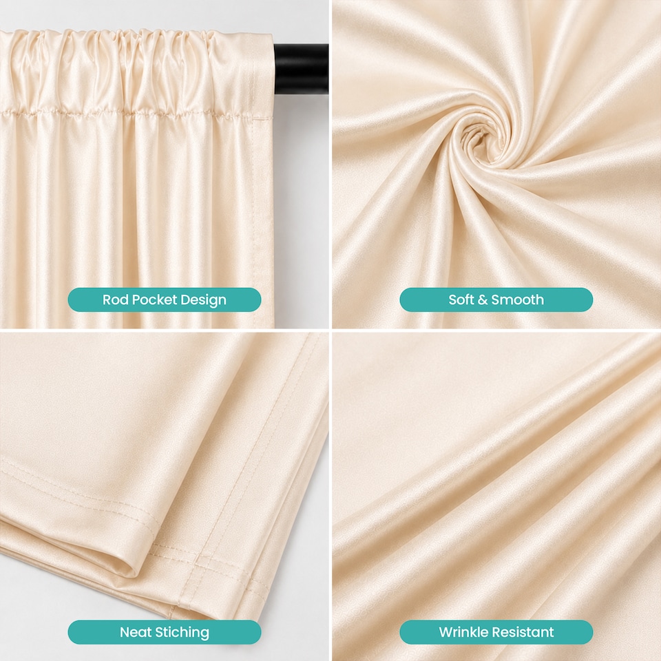 image 1 of 3x3m Spandex Backdrop Photography Background Drapes with Rod Pocket