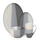 image 2 of 16pc 3tone Dipped Grey Set