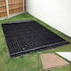 image 5 of True Products TruePave 4ft x 3ft Shed Base Kit 12 Interlocking Plastic Grids With Weed Fabric | Black