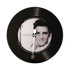 Iconic Collection Glass Wall Clock 38 cm Black