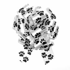 Paw Print Pull Bows 50mm (pack of 10)