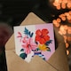 image 3 of Mum Happy Magnolia Lilies Modern Bold Colourful Bouquet Vase Her Birthday Card