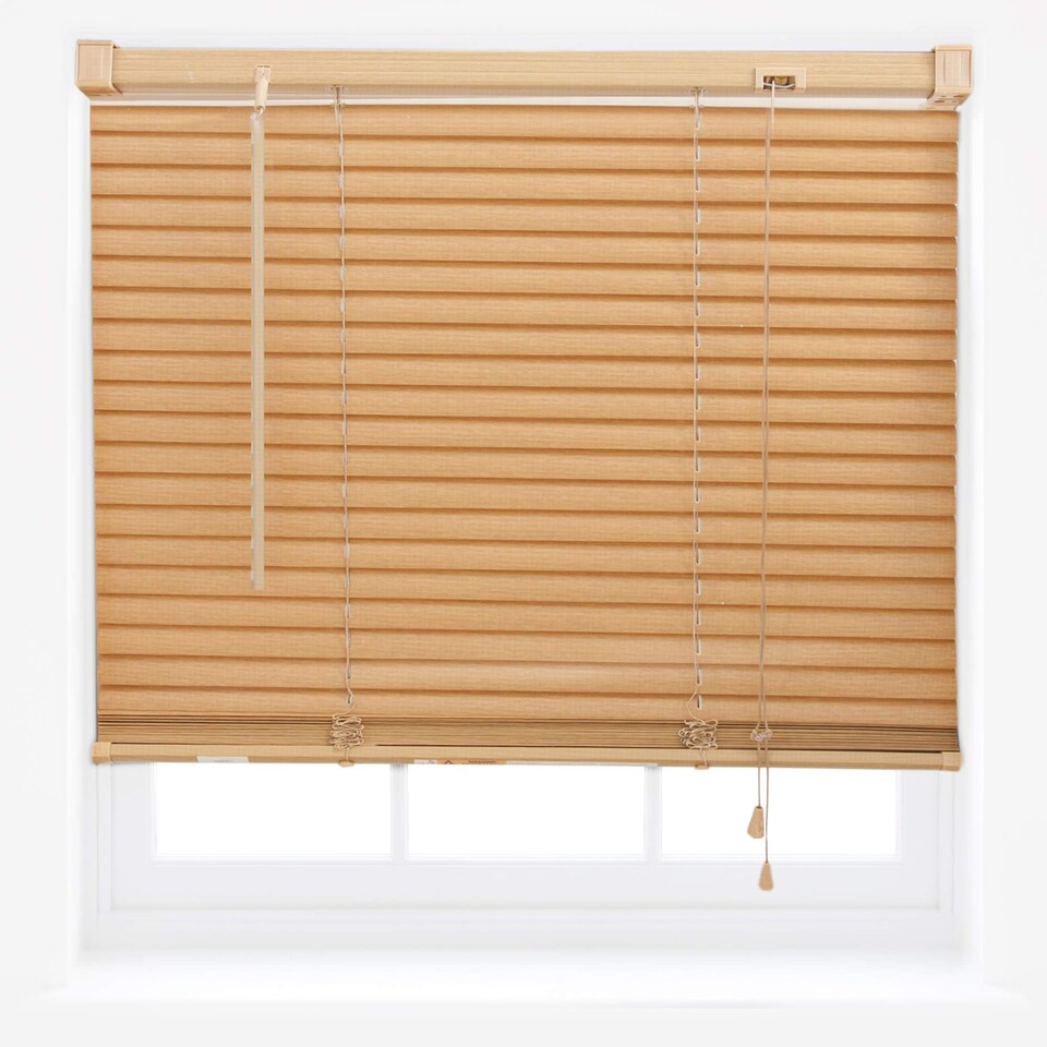 image 1 of FURNISHED Modern PVC Venetian Blinds Durable Window Blinds for Homes and Offices | Brown | Teak | (W) 70cm x (L) 210cm