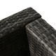 image 6 of Outsunny 3Pcs Patio 2 Seater Rattan Sofa Garden Furniture Set Coffee