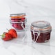 image 5 of Argon Tableware Glass Storage Jars - 125ml - Set of 6 - 4 Colour Seals Airtight Kitchen Storage Container Preserving Jar