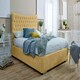 image 5 of Magenta Ottoman Plush Single Bed Frame - Beige