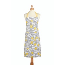 KitchenCraft Apron Grey Sheep Cotton Yellow