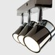 image 3 of ValueLights Rosie Spotlight Gloss Black Spotlight and GU10 Spotlight LED 5W Cool White 6500K Bulb Black