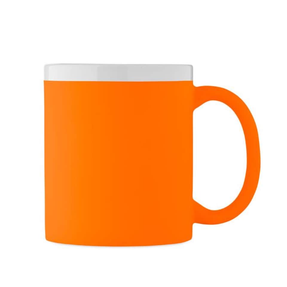 image 1 of MidOcean Mugiva 300ml Mug | Orange | Neon Orange | One Size | 1