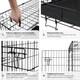 image 5 of Dog Crate Luna - foldable, robust steel mesh, double locked doors - 71x108x76cm