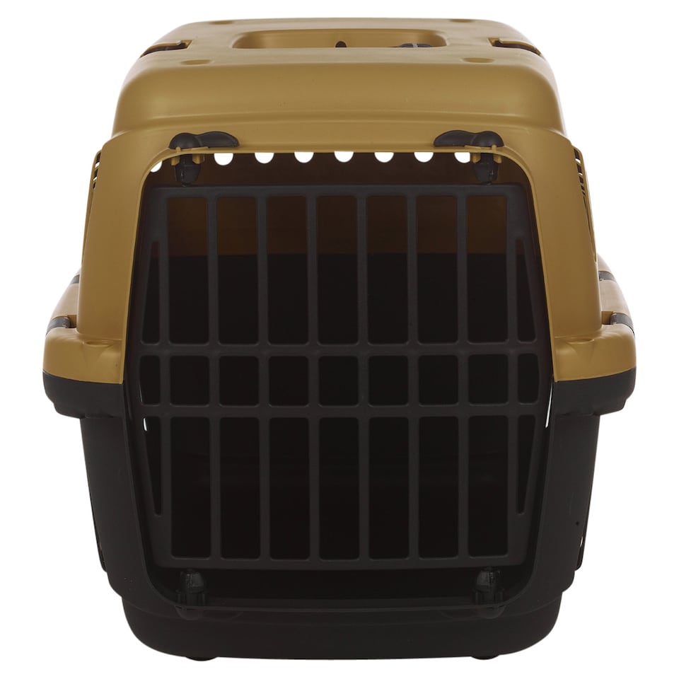 image 1 of Dog Pet Carrier Transporter Cage 46x31x32cm | Yellow | Not provided | 1