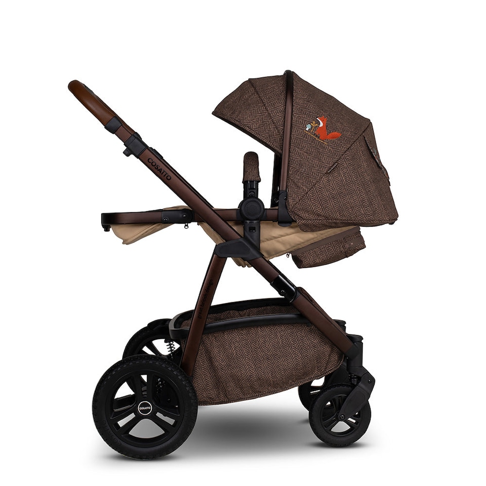 image 1 of Cosatto Wow 3 Pram and Pushchair Carrycot and Reversible Seat, All Terrain Travel System