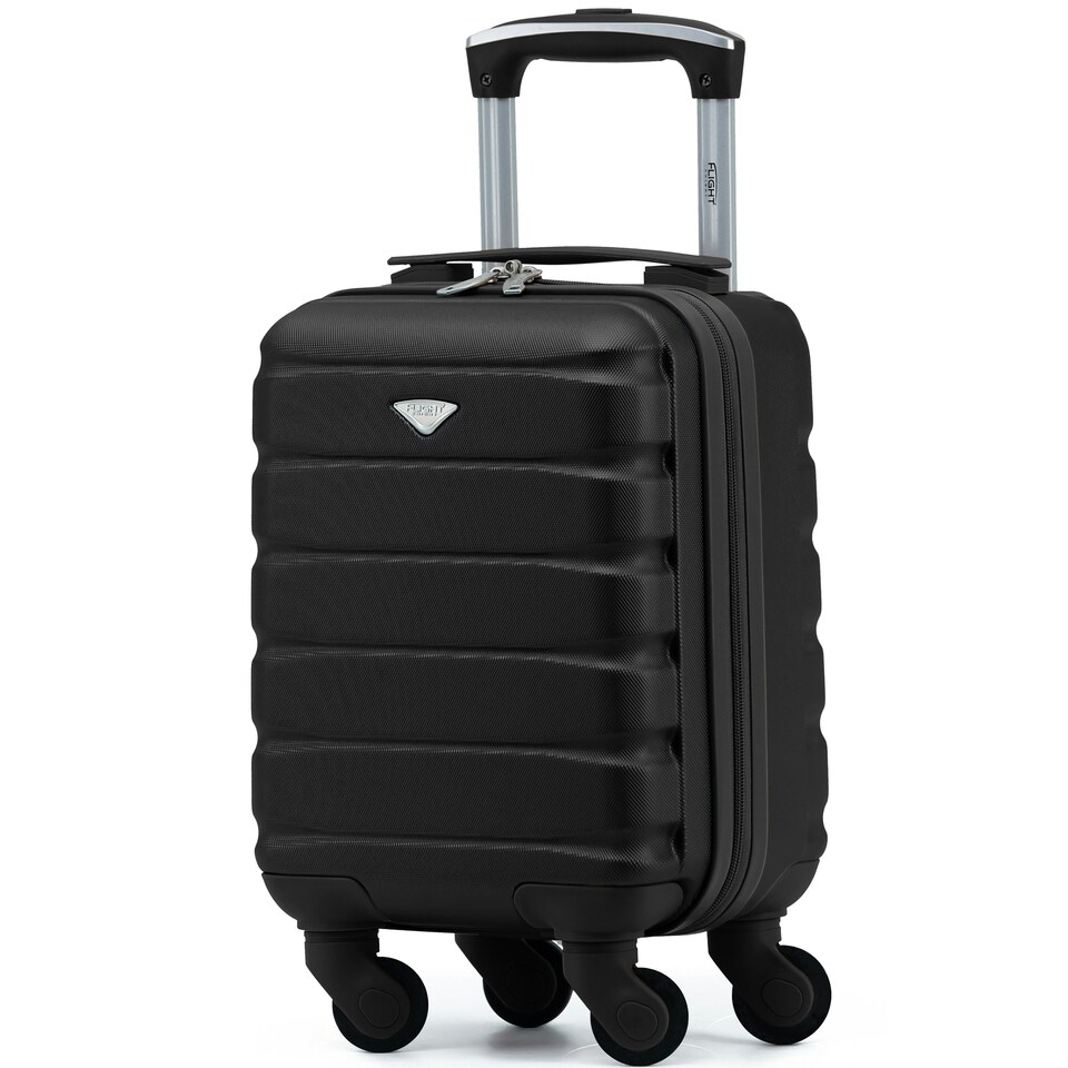 image 1 of 40x20x25cm Ryanair Free Carry-On Maximum Size Cabin Suitcase - Lightweight 4 Wheel ABS Hard Case - Cabin Carry On Hand Luggage Suitcase 100+ Airline Approved Blue | Navy | Cabin Bag