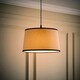 image 2 of ValueLights Aspen Medium Black Trim Tapered Lamp Shade Black