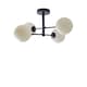 image 1 of ValueLights Darla Navy 4 Way Frosted Globe Bathroom Ceiling Light | Blue