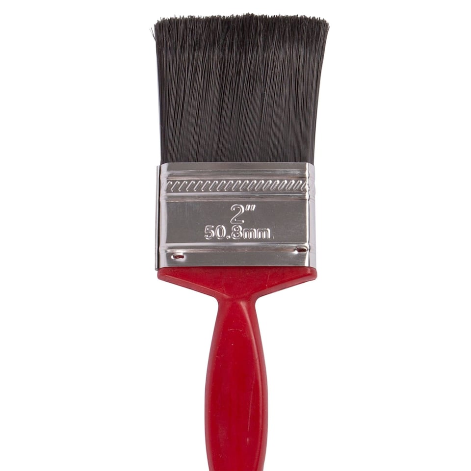 image 1 of Blackspur Plastic DIY Paint Brush - 5cm - Red