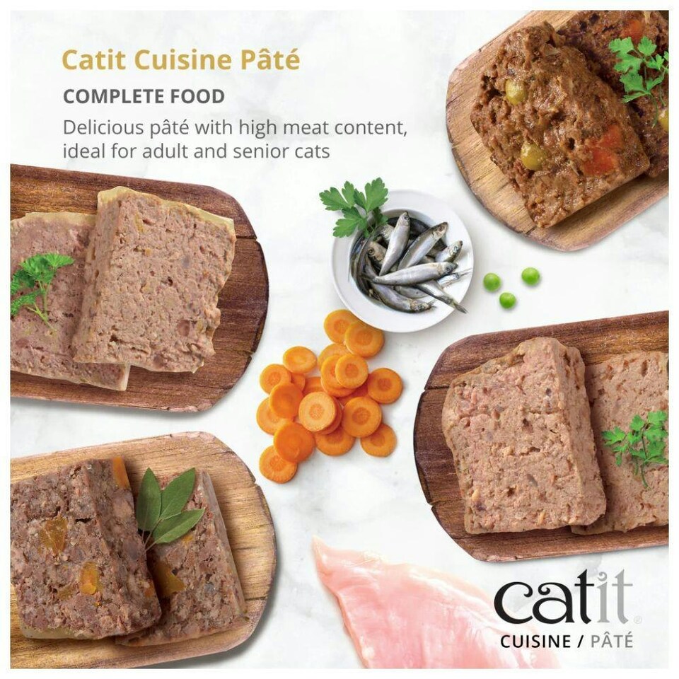 image 1 of Catit Cuisine Chicken Pâté with Liver 95g Wet Cat Food (Bundle of 12)