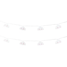 ValueLights Set of 10 Kids Battery Powered Fairy String Lights with Clouds