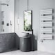 image 2 of Tristan - White Dual Fuel Towel Rail H1292mm x W500mm Thermostatic WIFI
