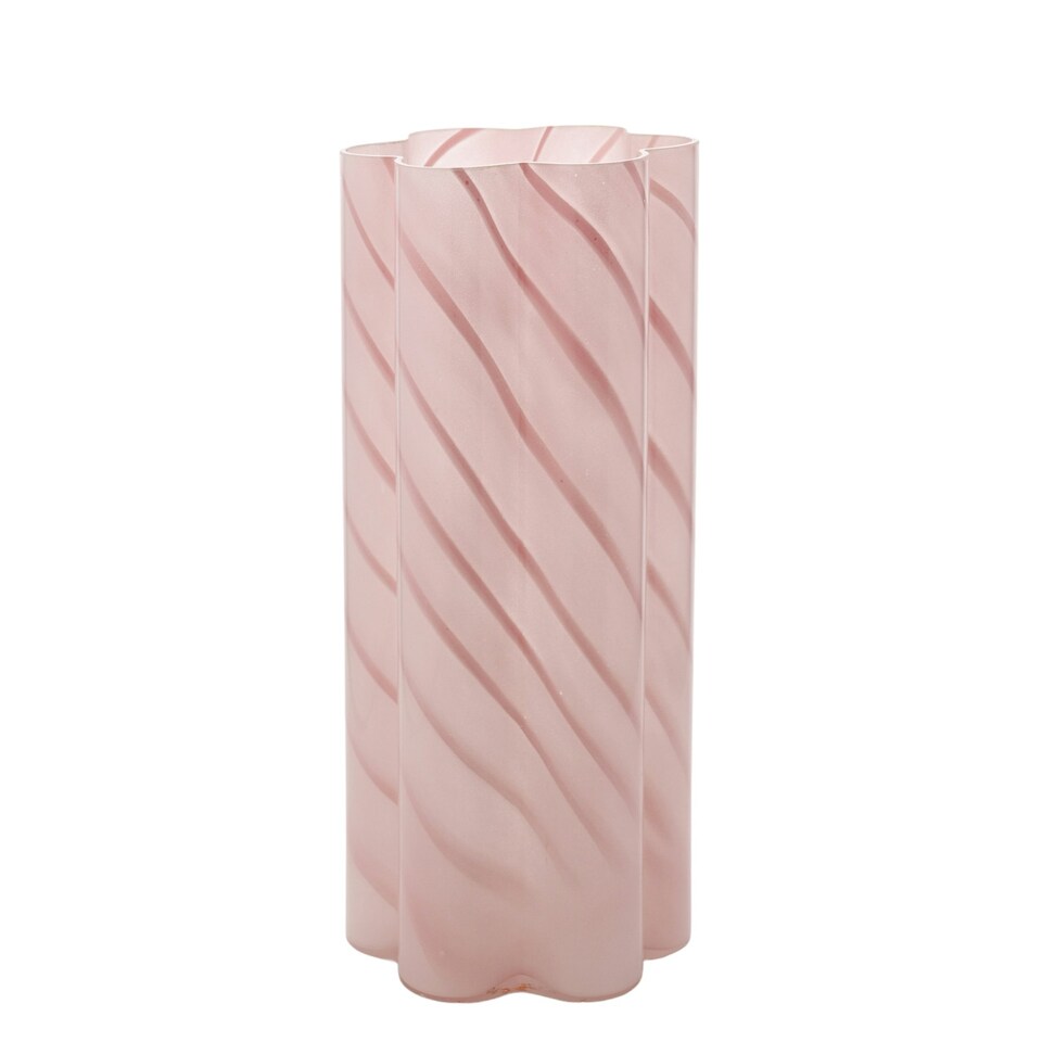 image 1 of Hestia Pink Swirl Vase