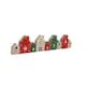 image 2 of Something Different Wood House Word Christmas Decoration - Red/Green/Natural - One Size