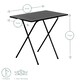 image 3 of Harbour Housewares Wooden Folding Desk & Chair Set - Black/White