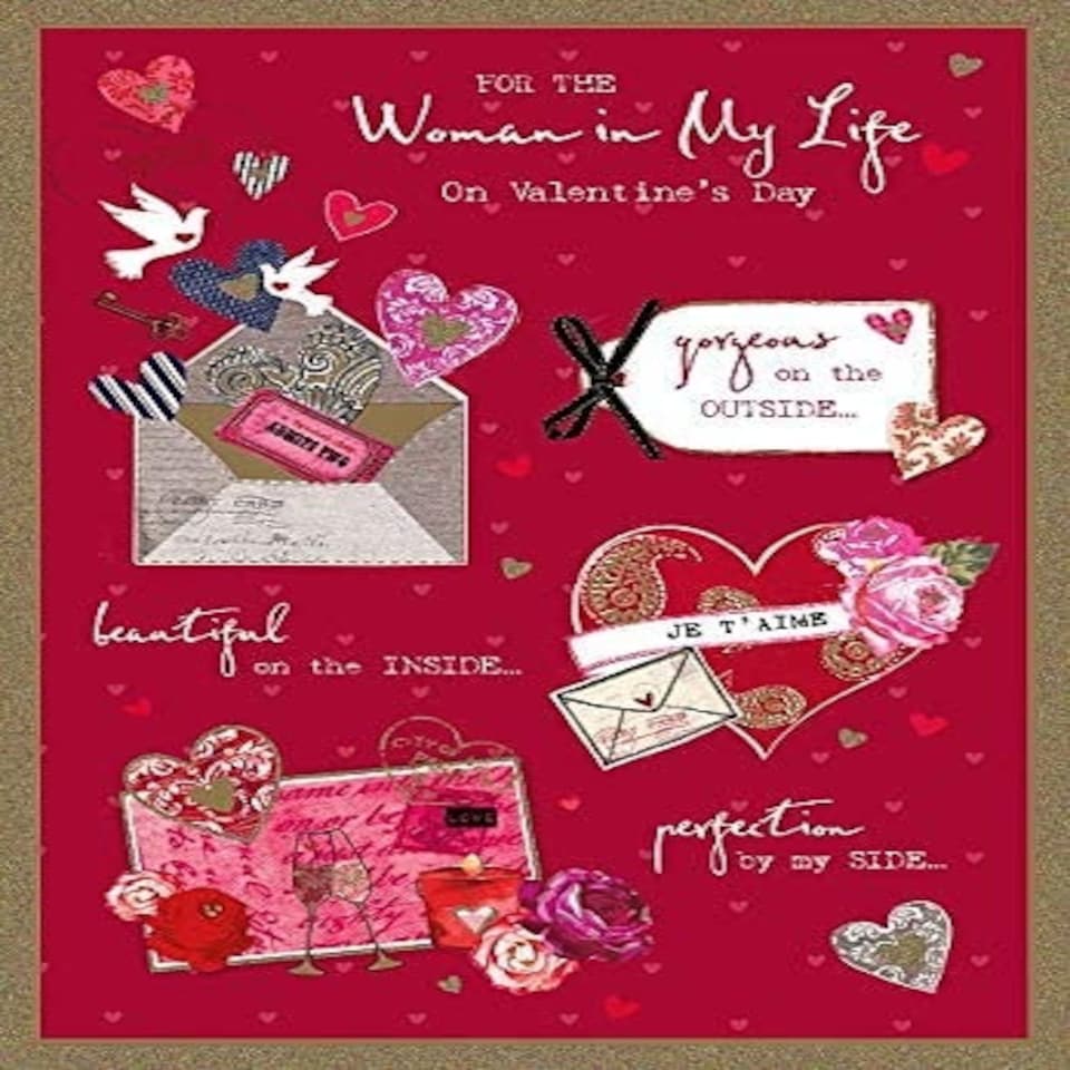 image 1 of Valentine's Day Card For The Woman in My Life with Bow