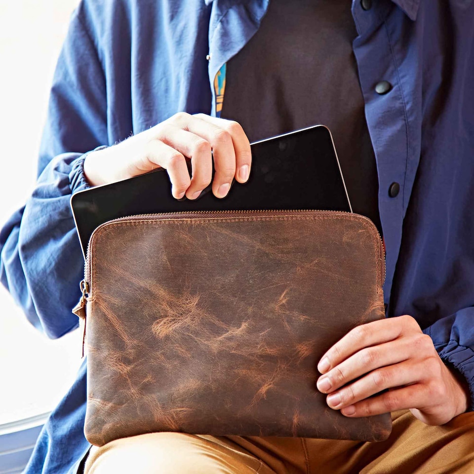 image 1 of Buffalo Leather Tablet Case
