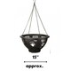 image 2 of Marco Paul Black Plastic Hanging Basket 15" Black