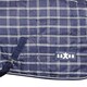 image 3 of Saxon Standard-Neck Plaid Midweight Horse Stable Rug - Navy/White - 6´ 3"
