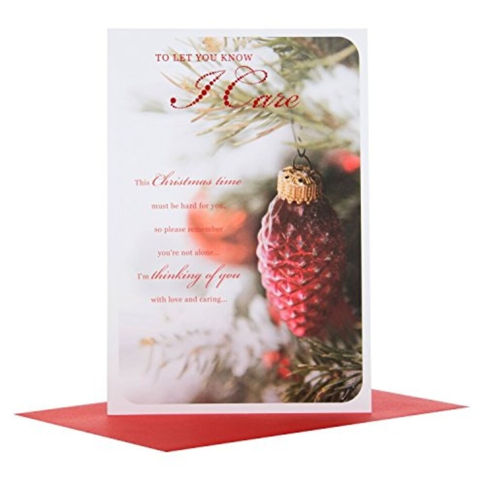 image 1 of I Care Christmas Hallmark Morden New Medium Card